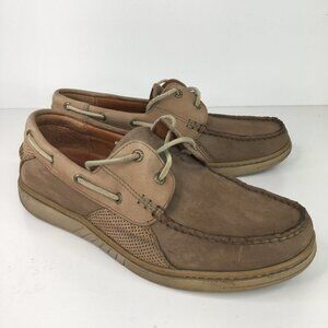 Leather TOMMY BAHAMA Clove With Sisal TB-238 BOAT DECK LOAFERS Shoes Men…